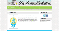 Desktop Screenshot of inhomeholistics.com