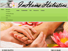 Tablet Screenshot of inhomeholistics.com